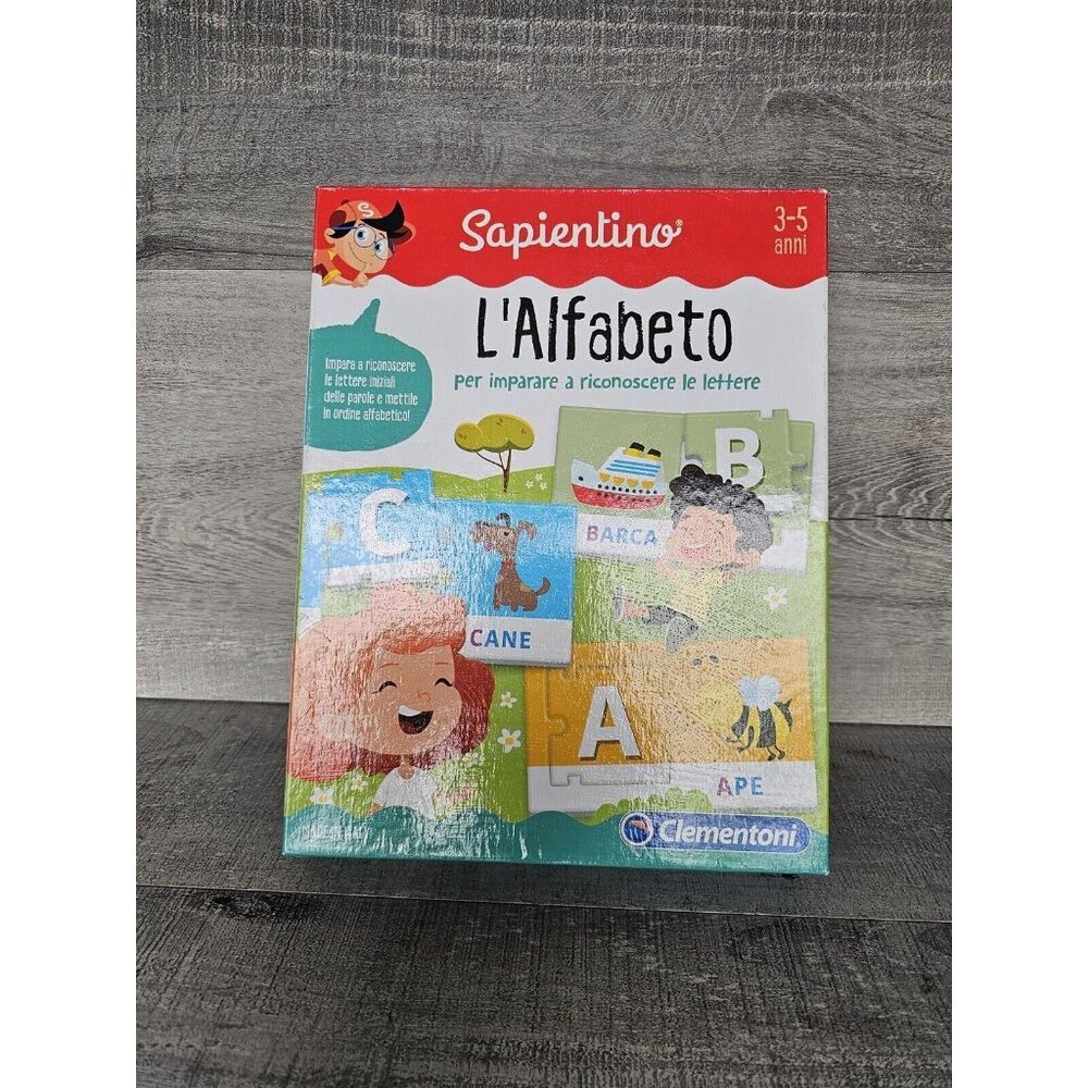 SAPIENTINO L'alfabeto Gioco Educativo Clementoni Para Emparae Board Game Italian